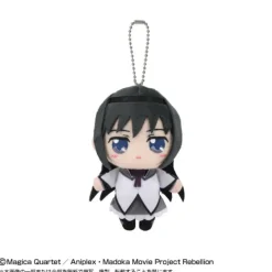 BANDAI Puella Magi Madoka Magica Movie Rebellion Homura Akemi Chibi Plush Mascot JAPAN