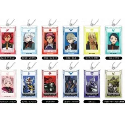 BANDAI PuraPura Acrylic Keychain Mobile Suit Gundam the Witch from Mercury BOX ZA-586