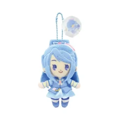 BANDAI Plush Toy*Purinui Mascot Yes! PreCure 5 GoGo! x Sanrio Cure Aqua x Tuxedosam Plush JAPAN