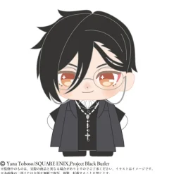 BANDAI Purinuittachi Dream Mini Black Butler Public School Sebastian Michaelis Plush
