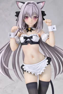 Q-six Q six Luna Sakurakouji Cat eared Maid 1/6 Figure JAPAN OFFICIAL