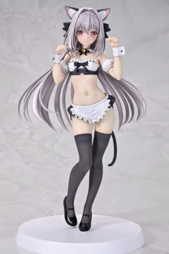 Q-six Q six Luna Sakurakouji Cat eared Maid 1/6 Figure JAPAN OFFICIAL