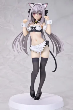 Q-six Q six Luna Sakurakouji Cat eared Maid 1/6 Figure JAPAN OFFICIAL