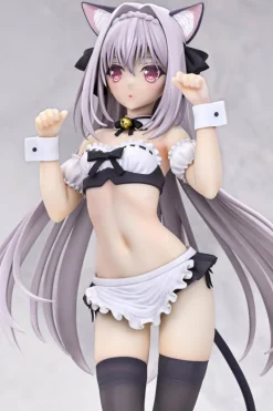 Q-six Q six Luna Sakurakouji Cat eared Maid 1/6 Figure JAPAN OFFICIAL