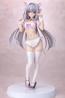 Q-six Figure*Q six Luna Sakurakouji Cat eared Maid Cherry Blossom Color ver. 1/6 Figure JAPAN