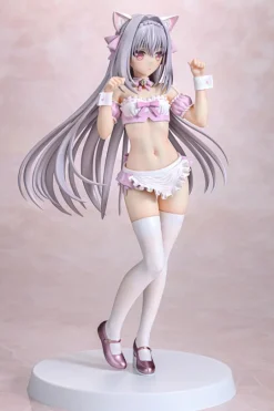 Q-six Figure*Q six Luna Sakurakouji Cat eared Maid Cherry Blossom Color ver. 1/6 Figure JAPAN