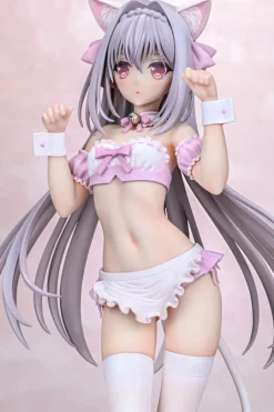 Q-six Figure*Q six Luna Sakurakouji Cat eared Maid Cherry Blossom Color ver. 1/6 Figure JAPAN