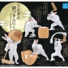 Qualia Figure|Capsule Toy*Mochi Pounding Muscular Rabbit Mascot Figure Complete Set Capsule Toy