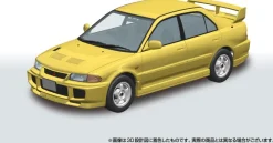 Aoshima RakuPla Snap Car CE9A Lancer GSR Evolution III 1995 Dandelion Yellow Model Kit
