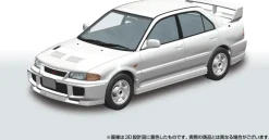 Aoshima Figure*RakuPla Snap Car No.04-SW Lancer GSR Evolution III 1995 Scotia White Model Kit