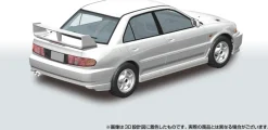 Aoshima Figure*RakuPla Snap Car No.04-SW Lancer GSR Evolution III 1995 Scotia White Model Kit
