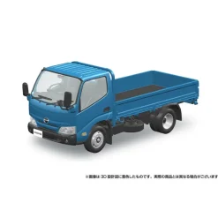 Aoshima Figure*RakuPla Snap Kit No.23-BE Hino Dutro Flat Body Blue 1/32 Model Kit JAPAN