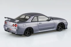 Aoshima Figure*RakuPla Snap Kit No.12CU-AS Nissan R34 Skyline GT-R Athlete Silver Model Kit