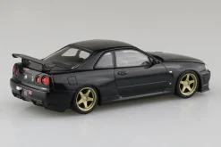 Aoshima Figure*RakuPla Snap Kit No.12CU-BP Nissan R34 Skyline GT-R Black Pearl Model Kit JAPAN