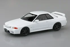 Aoshima Figure*RakuPla Snap Kit No.14CU-CW Nissan R32 Skyline GT-R Crystal White Model Kit