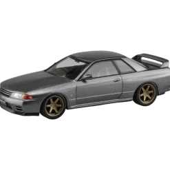 Aoshima RakuPla Snap Kit No.14CU-GG Nissan R32 Skyline GT-R Gun Gray Metallic Model Kit