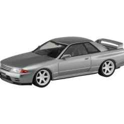 Aoshima Figure*RakuPla Snap Kit No.14CU-SS Nissan R32 Skyline GT-R Spark Silver Model Kit JAPAN