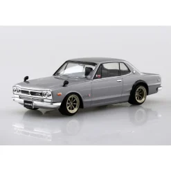 Aoshima RakuPla Snap Kit No.16CU-SV Nissan C10 Skyline 2000GT-R Silver Model Kit JAPAN