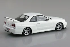 Aoshima RakuPla Snap Kit No.12CU-WP Nissan R34 Skyline GT-R White Pearl Model Kit JAPAN