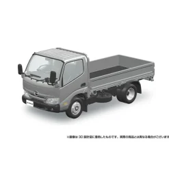 Aoshima RakuPla Snap Kit No.23-SR Hino Dutro Flat Body Silver 1/32 Model Kit JAPAN