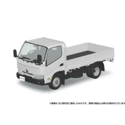 Aoshima RakuPla Snap Kit No.23-WE Hino Dutro Flat Body White 1/32 Model Kit JAPAN