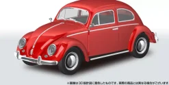 Aoshima Figure*RakuPla Snap Kit Volkswagen Beetle Ruby Red No.20-RR Model Kit JAPAN
