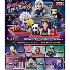 Re-Ment Hunter x Hunter DesQ DESKTOP HUNTER 5 Set of 6 Figure JAPAN OFFICIAL