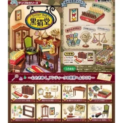 Re-Ment Figure*Miniature Black Cat Antique Shop Full Set of 8 JAPAN OFFICIAL