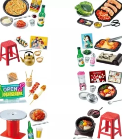 Re-Ment Figure*Neon and Romance Korean Food Night Stall Set of 8 Figure Box JAPAN