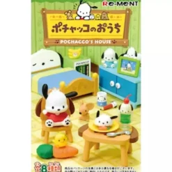 RE-MENT Figure*Sanrio Characters Pochacco's House Full Set of 8 Figure JAPAN OFFICIAL