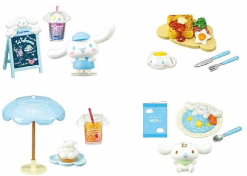 RE-MENT Sanrio Cinnamoroll Nanairo Osora No Cafe Terrace Full Set 8 BOX Figure