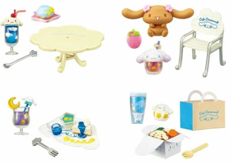 RE-MENT Sanrio Cinnamoroll Nanairo Osora No Cafe Terrace Full Set 8 BOX Figure
