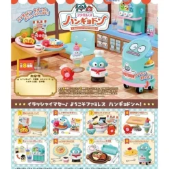 Re-Ment Sanrio Characters*Sanrio Family Restaurant Hangyodon Full Set 8 BOX Figure JAPAN OFFICIAL