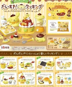 Re-Ment Figure*Sanrio Pompompurin I love cooking! Complete Set of 8 BOX Figure JAPAN