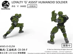 WARRIORS WORKSHOP Remnant Doom WWS-O-01/04 Match Soldier/Industrial Soldiers Green 1/30 Model Kit