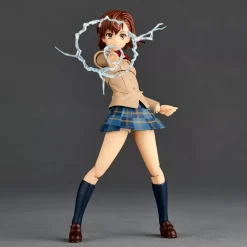Kaiyodo Figure*Revoltech Toaru Kagaku no Railgun Mikoto Misaka Winter Uni Ver. Action Figure