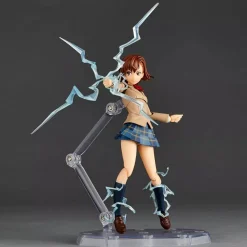 Kaiyodo Figure*Revoltech Toaru Kagaku no Railgun Mikoto Misaka Winter Uni Ver. Action Figure