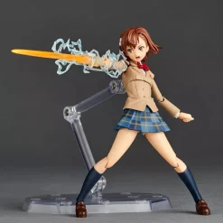 Kaiyodo Figure*Revoltech Toaru Kagaku no Railgun Mikoto Misaka Winter Uni Ver. Action Figure