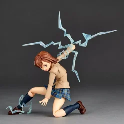 Kaiyodo Figure*Revoltech Toaru Kagaku no Railgun Mikoto Misaka Winter Uni Ver. Action Figure
