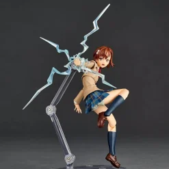 Kaiyodo Figure*Revoltech Toaru Kagaku no Railgun Mikoto Misaka Winter Uni Ver. Action Figure
