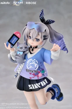 RIBOSE RISE UP+ Honkai Star Rail Chibi Cat Series Figure Silver Wolf Ver. Figure JAPAN