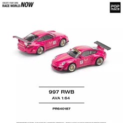 Pop Race RWB 997 AVA 1/64 Miniature Car JAPAN OFFICIAL