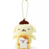 Sanrio Sanrio Characters*Character Pompompurin Mascot Holder Badge Smilingly Plush JAPAN OFFICIAL