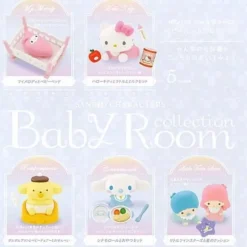 Kenelephant Sanrio Characters Baby Room Collection Complete Set Figure Capsule Toy