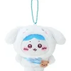 Sanrio Cinnamoroll x Chiikawa Mascot Holder Hachiware Plush JAPAN OFFICIAL