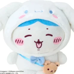 Sanrio Cinnamoroll x Chiikawa Hachiware Plush Doll JAPAN OFFICIAL