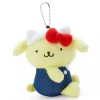 Sanrio HELLO everyone! Pompompurin Mascot Plush Key Chain JAPAN OFFICIAL