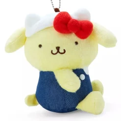 Sanrio HELLO everyone! Pompompurin Mascot Plush Key Chain JAPAN OFFICIAL