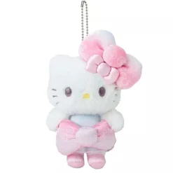 Sanrio Hello Kitty Mascot Holder 50th The Fashionable Ribbons Plush JAPAN