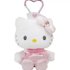 Sanrio Plush Toy*Hello Kitty Nurse Mascot Plush Key Holder Pink JAPAN OFFICIAL